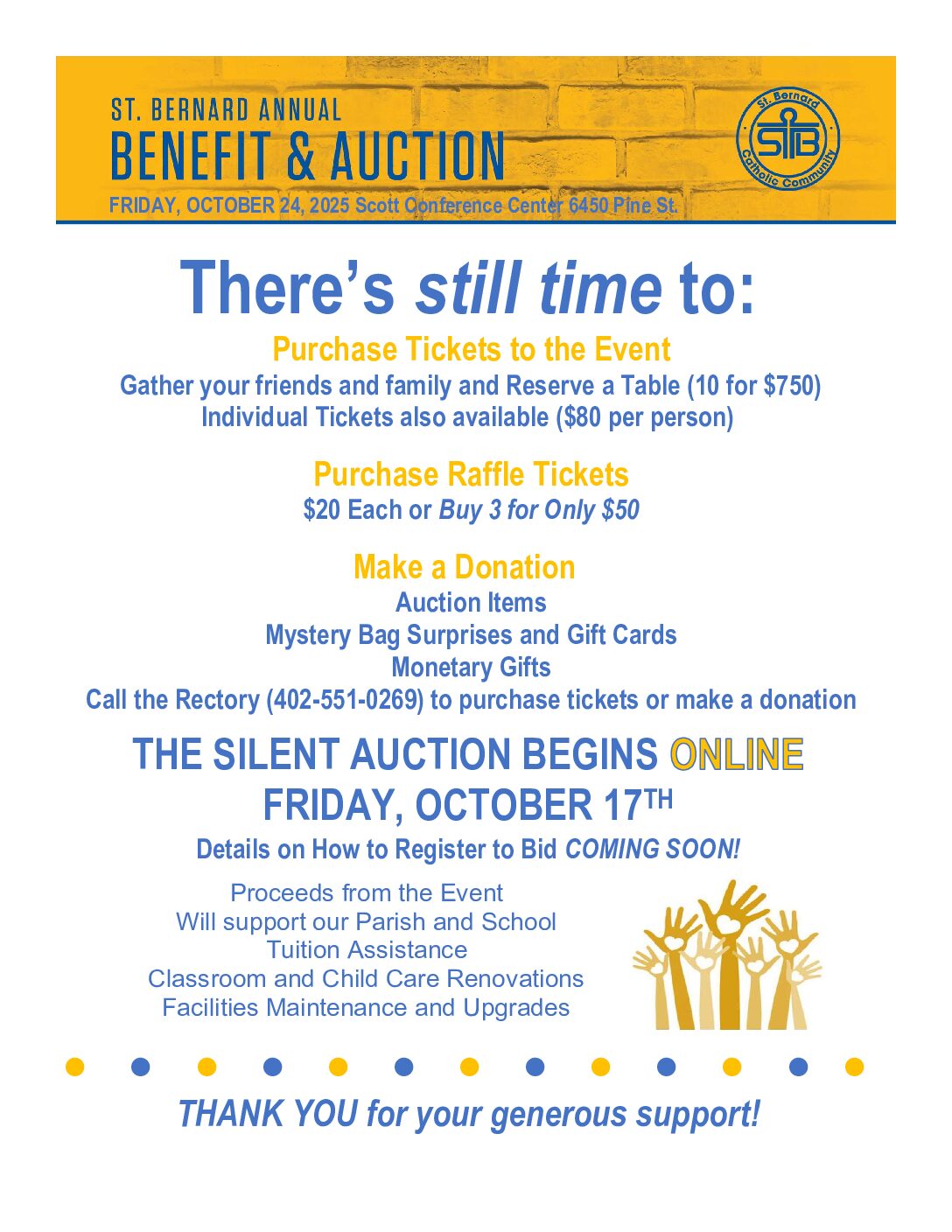 SB Benefit & Auction Flyer