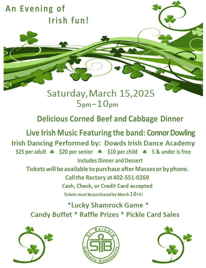 St Patrick's Day Flyer